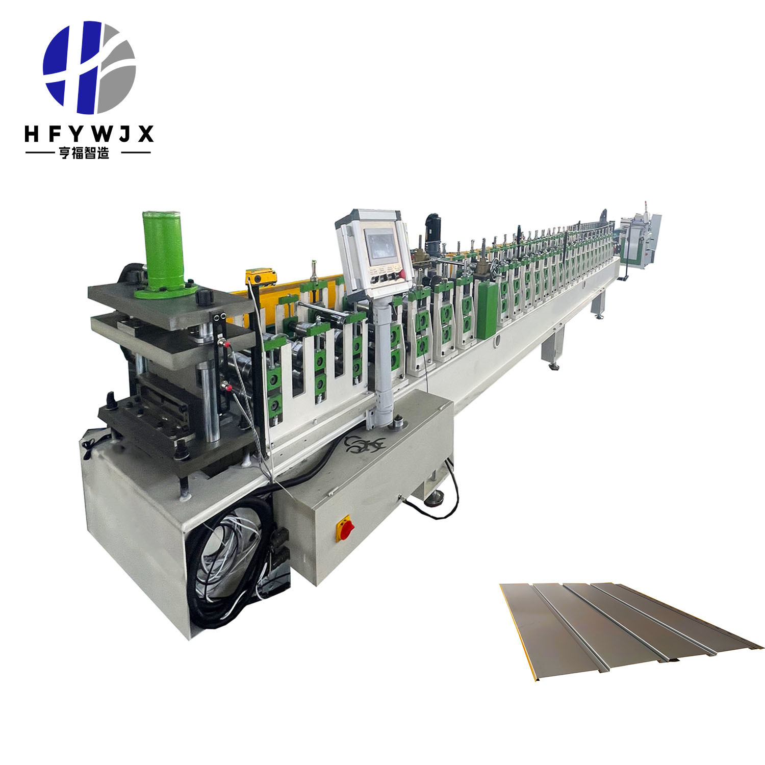 Control Panel Cladding 22 Rows PLC Control Wall Cladding Roll Forming Machine